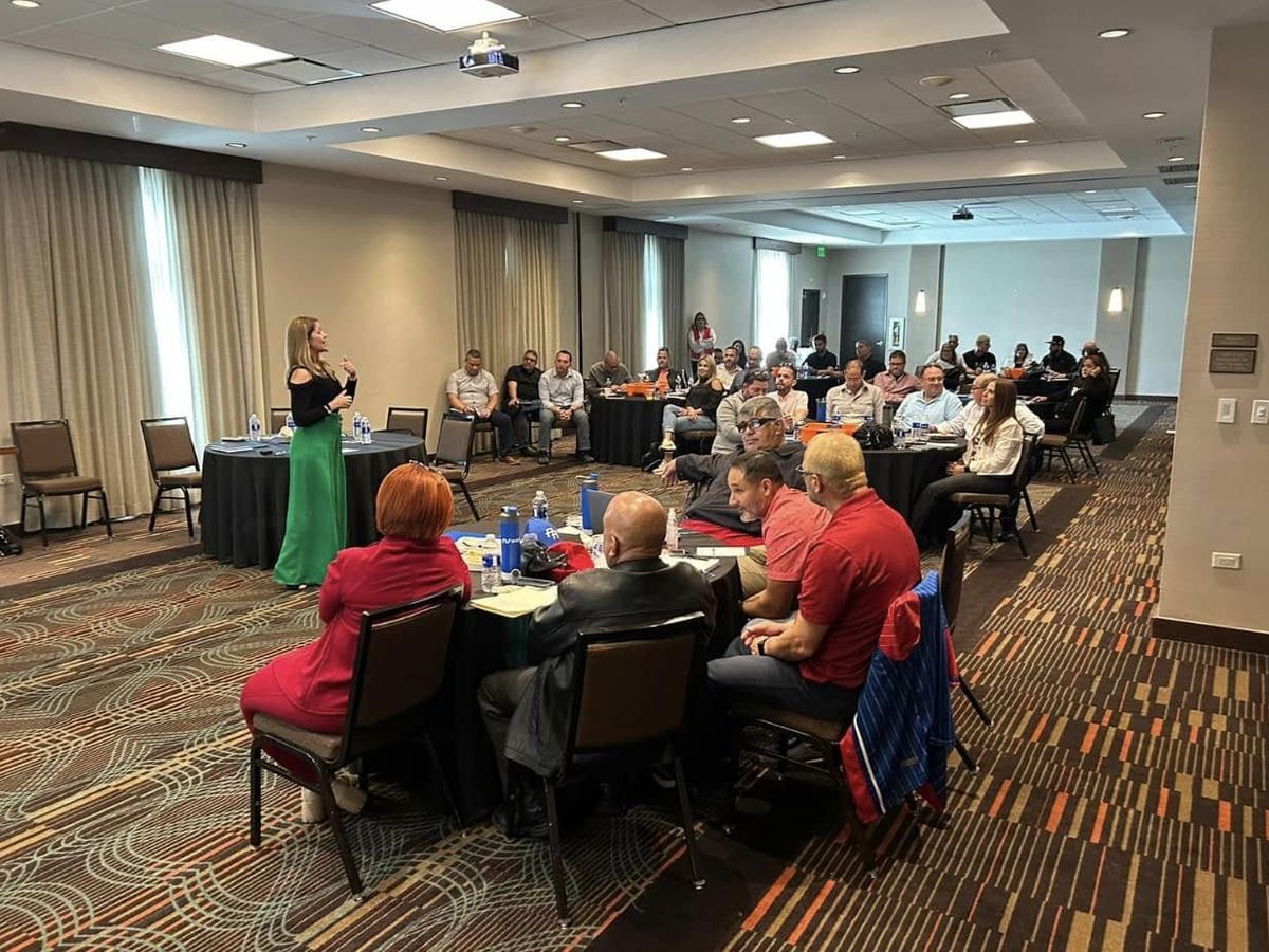 Facilitating a leadership session with a group